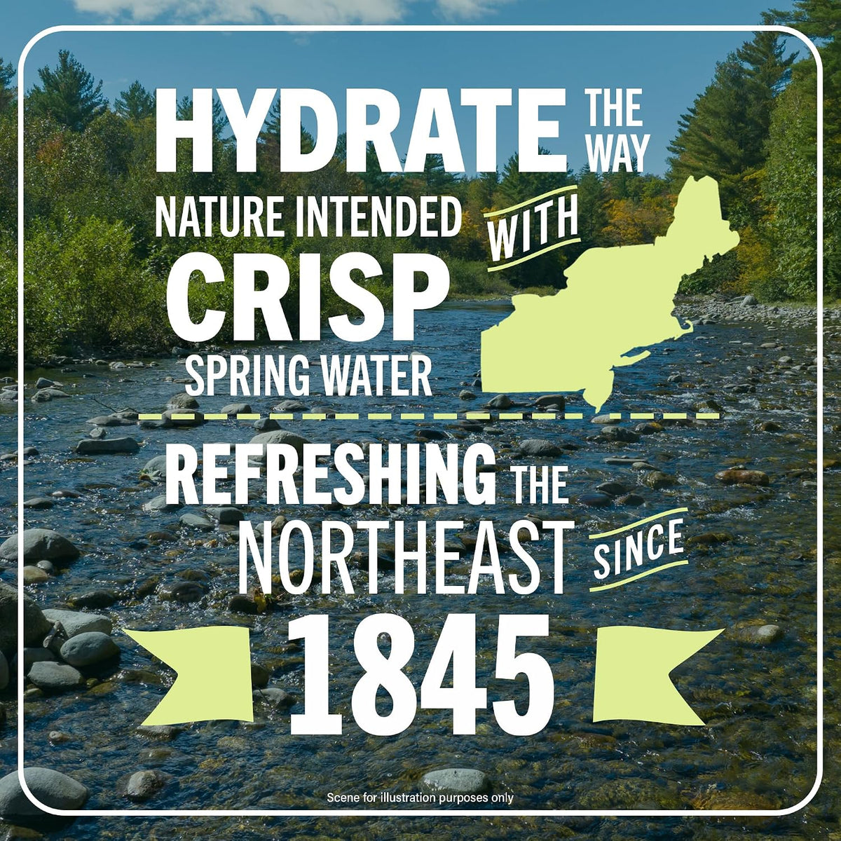 sourced from maine glacial aquifers with naturally occurring minerals and electrolytes
