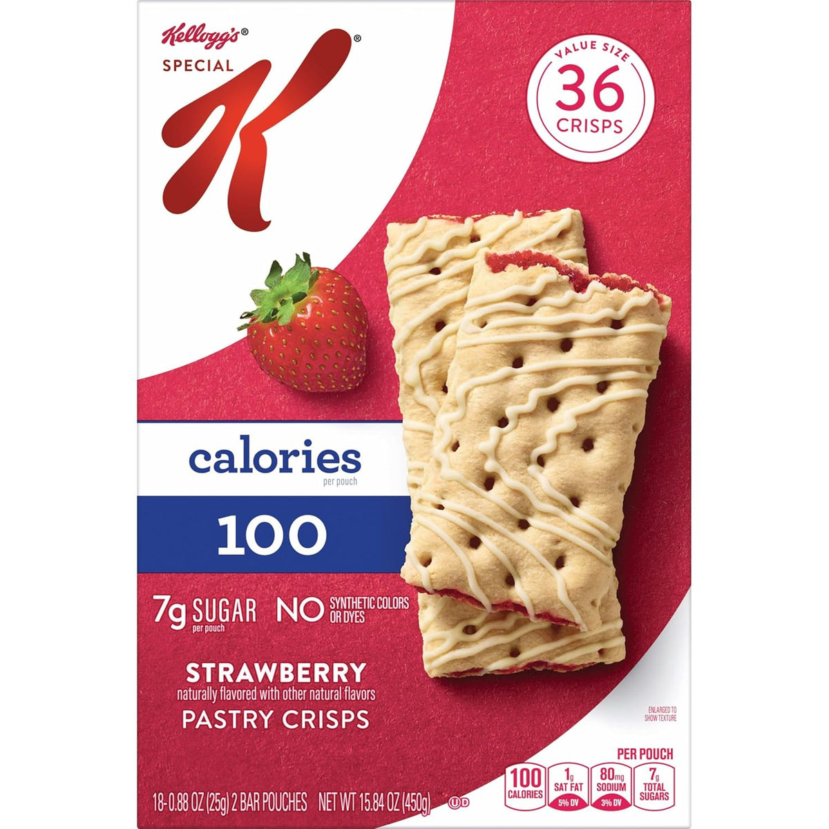 Special K Bar Pastry Crisps, Strawberry – Mess-Free Crisps for Outdoor Errands and Day Trip Snacking