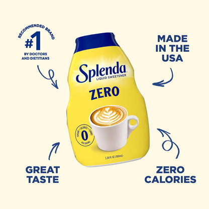 Splenda Liquid Drops Zero Calorie – Compact Replacement for Bulky Sweetener Packets in Minimalist Kitchens
