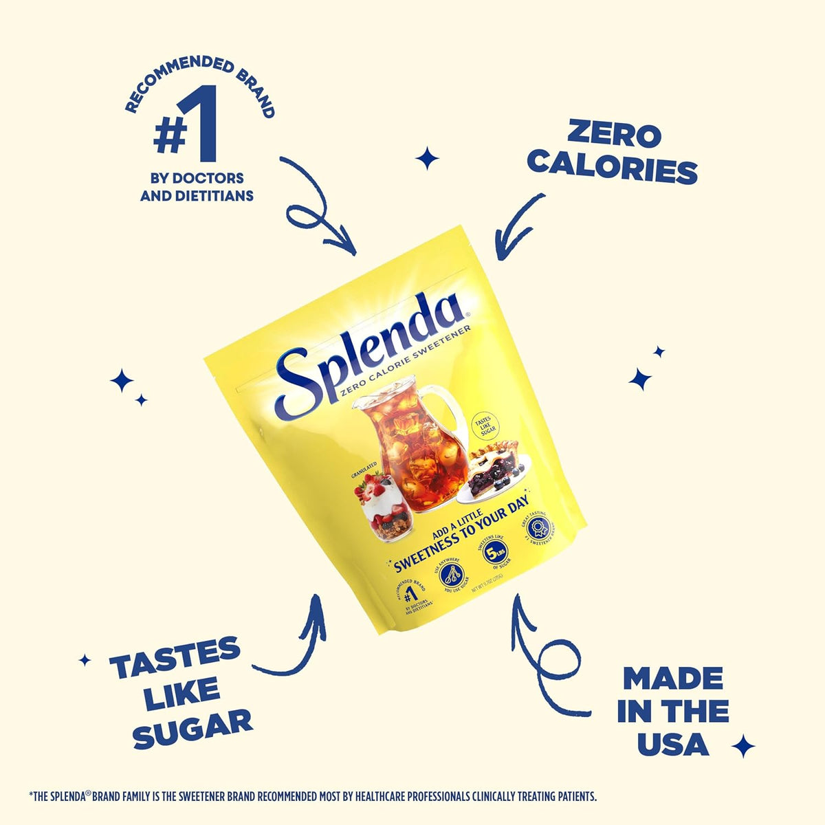 SPLENDA No Calorie Sweetener – Quick Dissolve Sweetener for Productivity Routines and Shakes