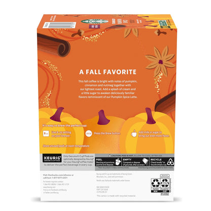 Starbucks Pumpkin Spice Flavored K-Cups – Elegant Seasonal Gift for Women Who Love Fall, Thanksgiving Brunch Hostess Present