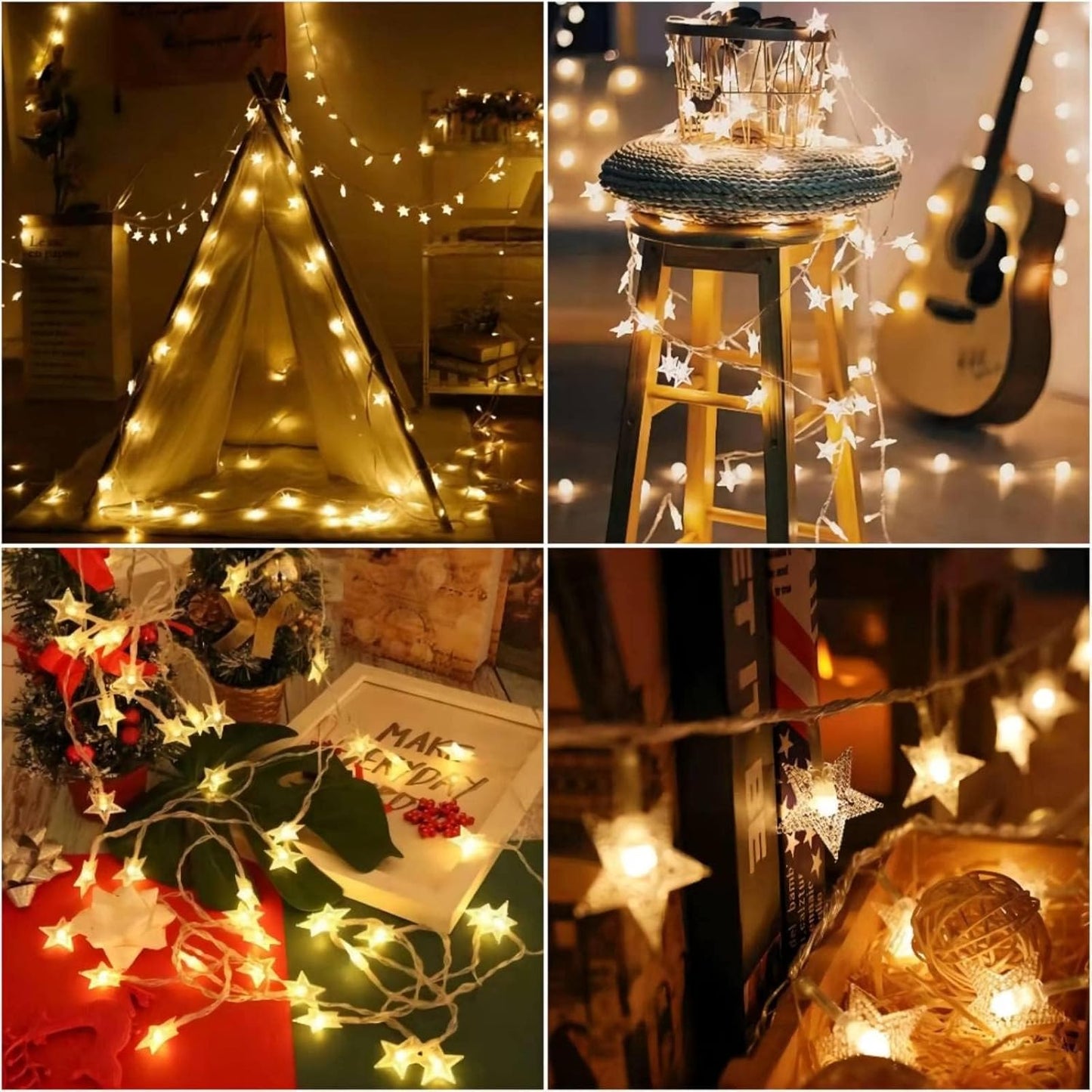Starlite LED Star Lights – Backyard, Pergola and Garden Party Lighting with Twinkle Mode