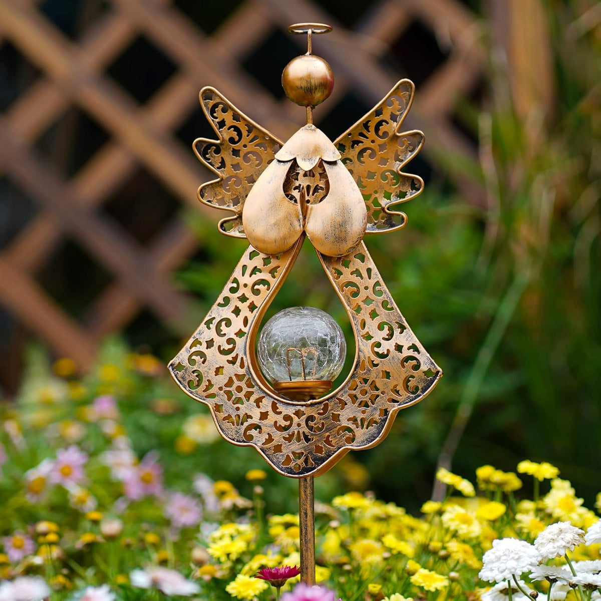 Starryfill Solar Garden Angel – Tranquil Pathway Light for Meditation Corner and Devotional Space