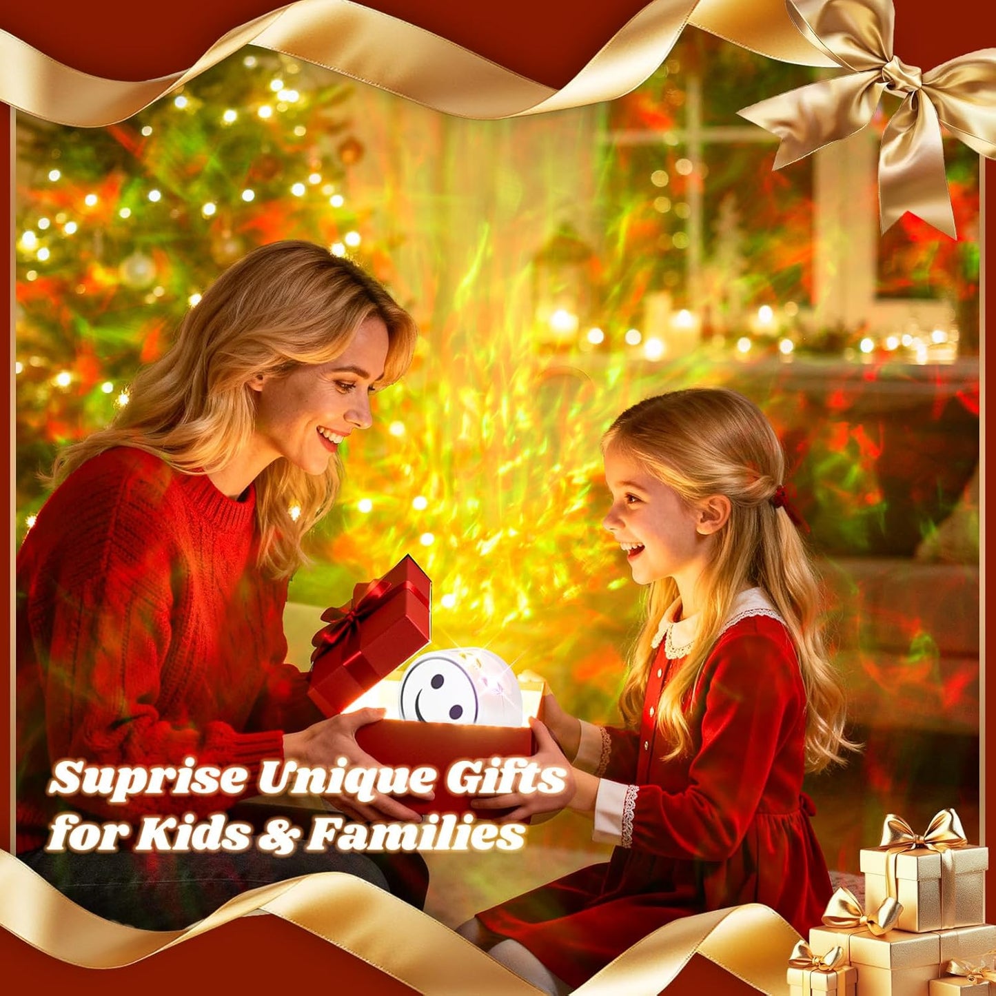 StarryGlow Nebula Lamp for Kids Bedroom – Flameless Star Light for Nursery Ceiling and Playroom Walls