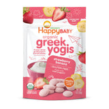 Happy Baby Organics Greek Yogis Thoughtful Organic First-Solids Gift for Expectant Moms, Strawberry Banana, 1 oz Pouch