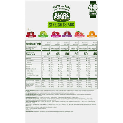Stretch Island Fruit Strips – Simple Grab-and-Go Snack Drawer Essential, Zero Added Sugar 48 Count