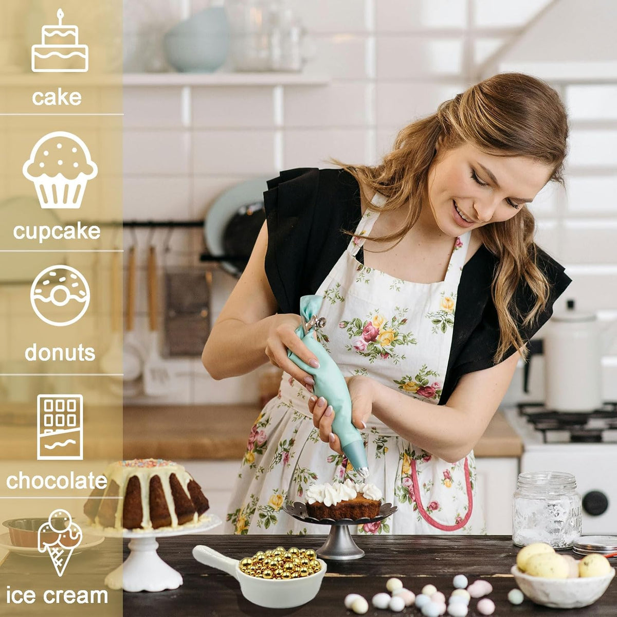SUGAR BAY Four-Color Pearl Sprinkle Mix – Quietly Elegant Neutral Palette for Bakers Who Value Restraint and Simple Beauty