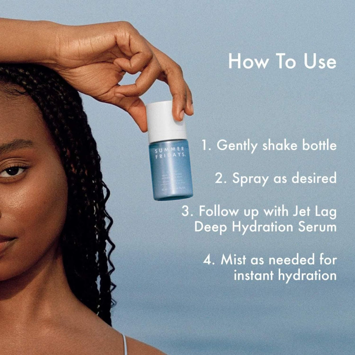Summer Fridays Jet Lag Essentials – TSA-Approved Travel Size Skincare Set, In-Flight Hydration Kit