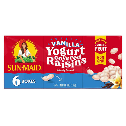 Sun-Maid Yogurt Covered Raisins – Back-to-School Snack for Children, Sun-Maid Single-Serve 1 oz Packs