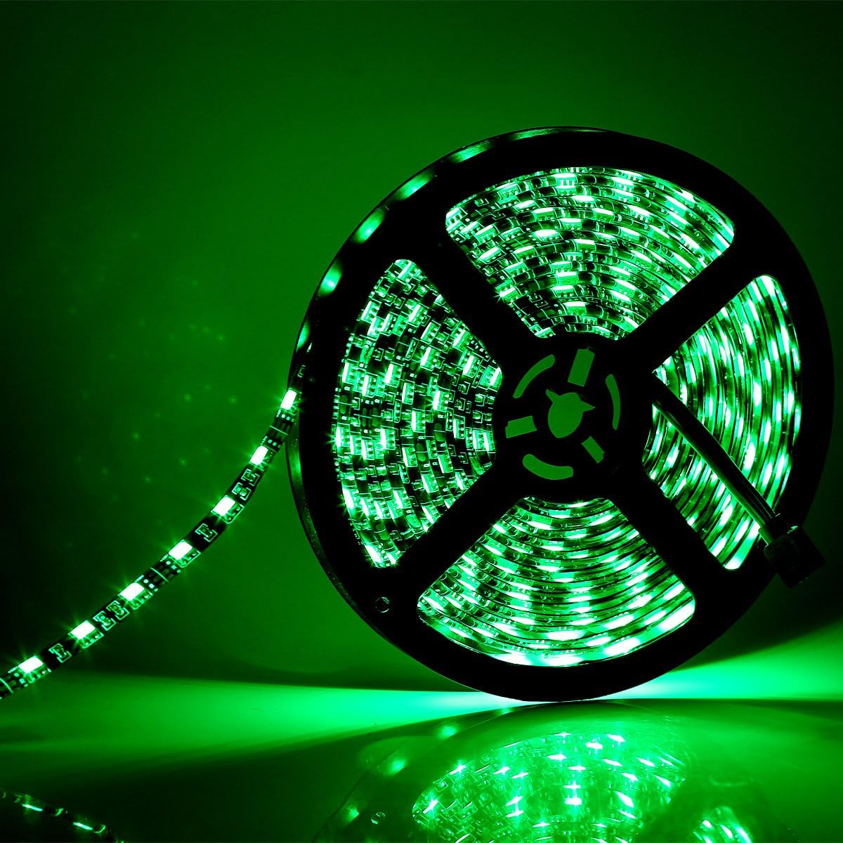 SUPERNIGHT Low Profile LED Light Strip – Discreet Black Backing Blends Into Dark Shelves and Media Consoles