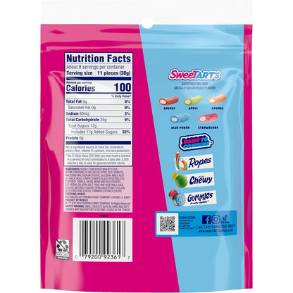 SweeTARTS Mini Chewy Candy – Picnic and Outdoor Party Candy, Mixed Fruit 12 oz