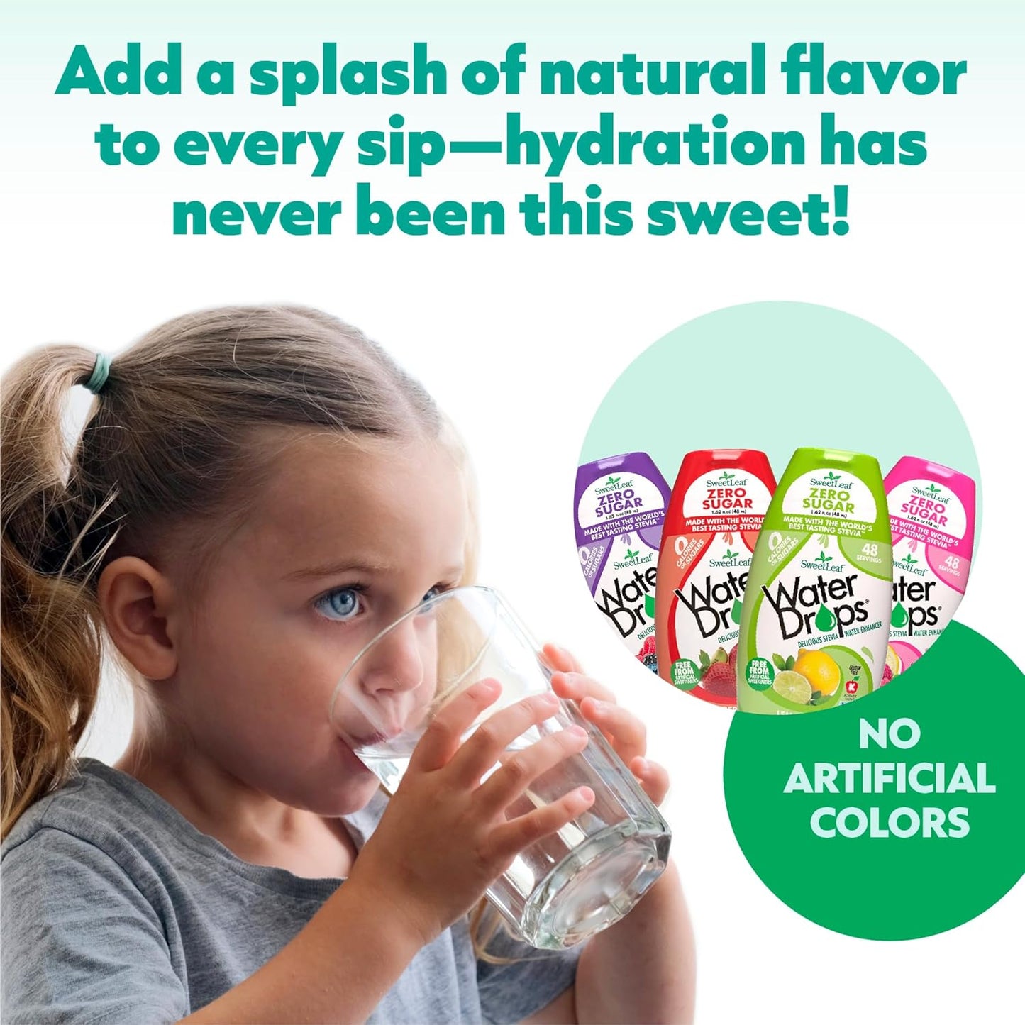 SweetLeaf Liquid Water Drops – Zero Calorie Flavor Boost for Hydration Self-Care and Healthy Lifestyle Goals, Strawberry Kiwi, 2 Pack