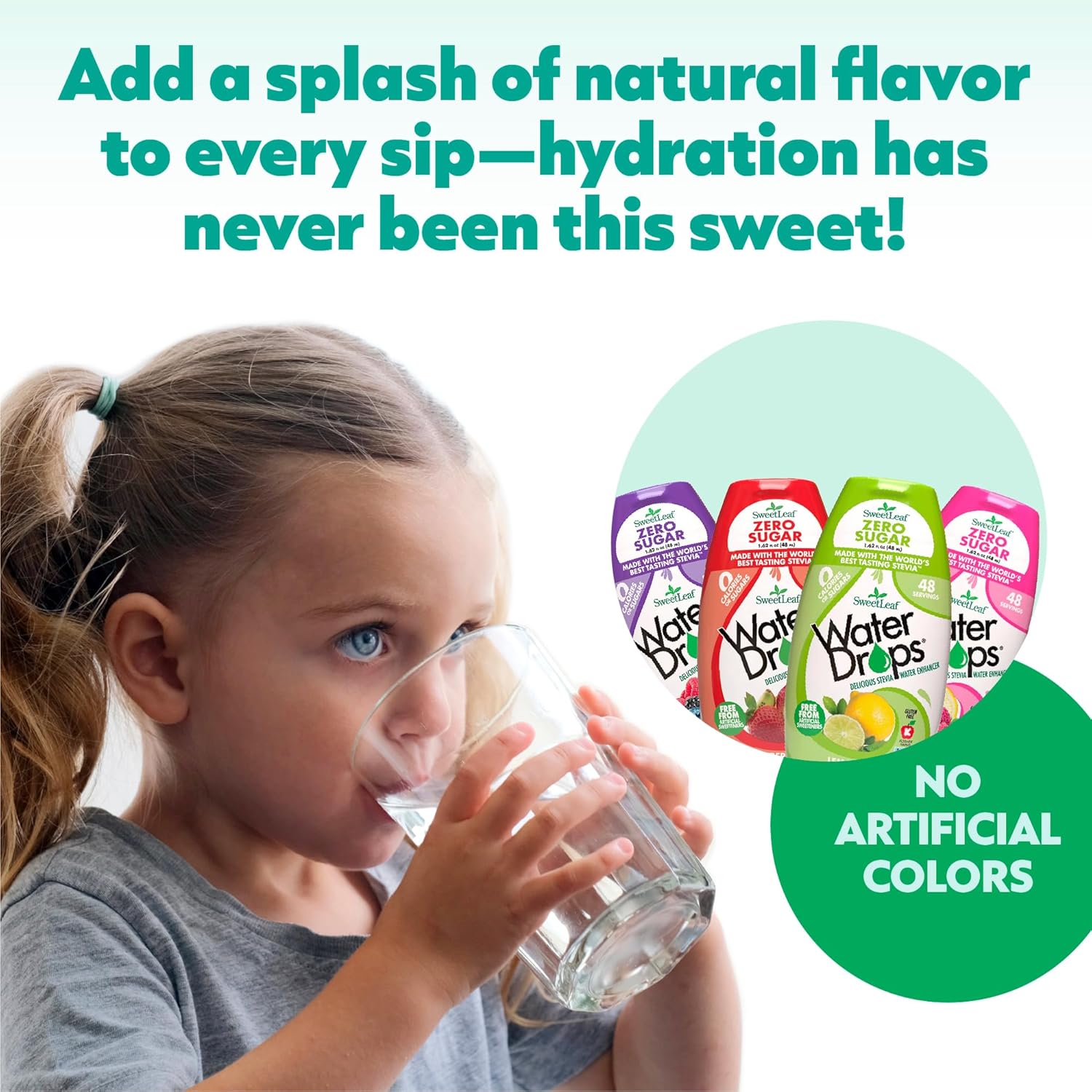 SweetLeaf Liquid Water Drops – Zero Calorie Flavor Boost for Hydration Self-Care and Healthy Lifestyle Goals, Strawberry Kiwi, 2 Pack
