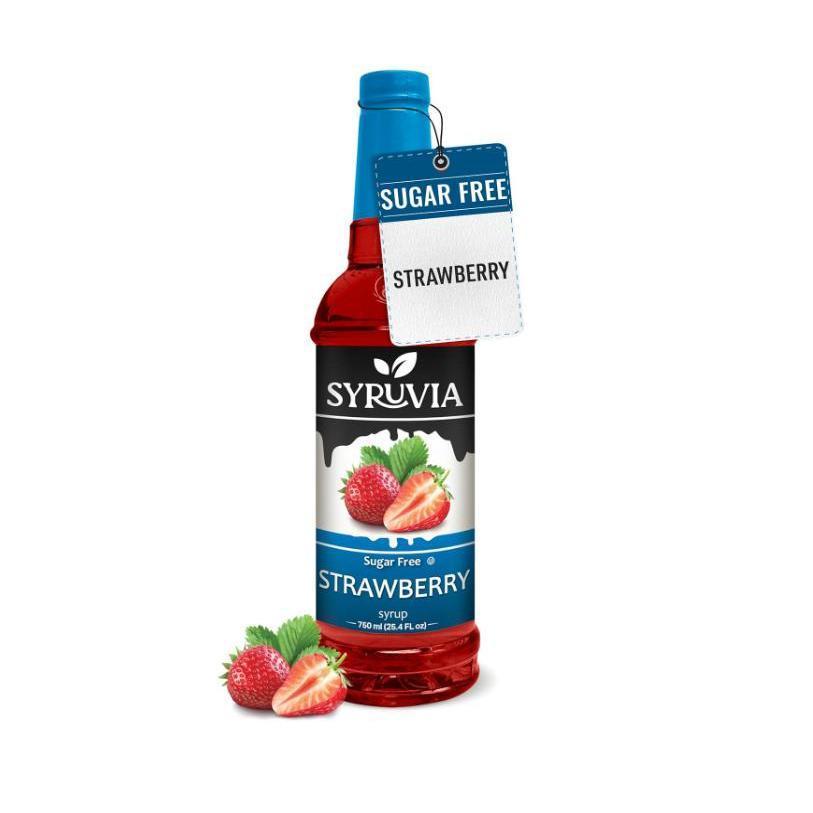 Syruvia Sugar Free Lavender Coffee Syrup – Display-Worthy 25.4 fl oz Bottle for Modern Home Beverage Bars and Apartment Aesthetics