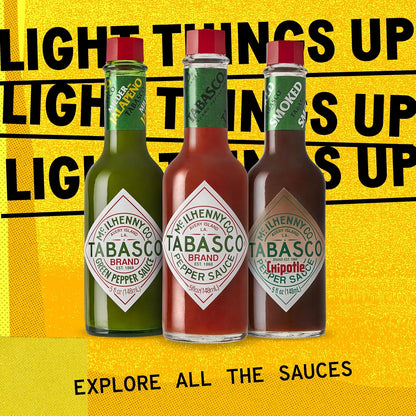 TABASCO Habanero Sauce, 5 Fl Oz, Heat-Resistant Glass Bottle for Outdoor BBQ Marinating and Glazing Jerk Meats