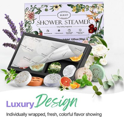 tablet form designed to activate under running shower water