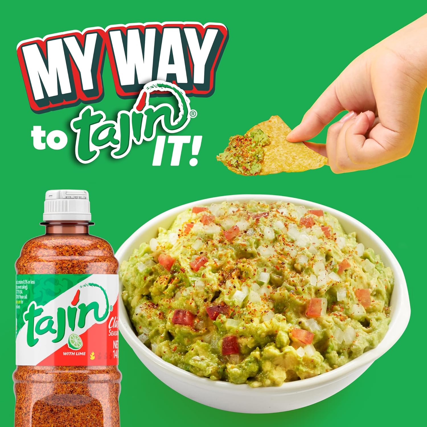 Tajin Clásico Chile Lime Seasoning – Allergen-Free Snack Topper for Family Lunch Stations and Backyard Picnics
