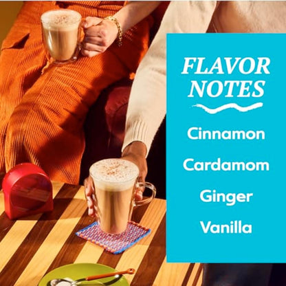 TAZO Chai Latte Mix – Lower-Calorie 60-Calorie Serving for Calorie-Conscious Adults and Clean-Eating Households