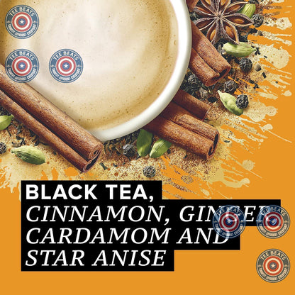 TAZO Classic Chai Black Tea Concentrate – Easy Microwave Chai Latte for Desk Side Productivity Boost, 32 oz