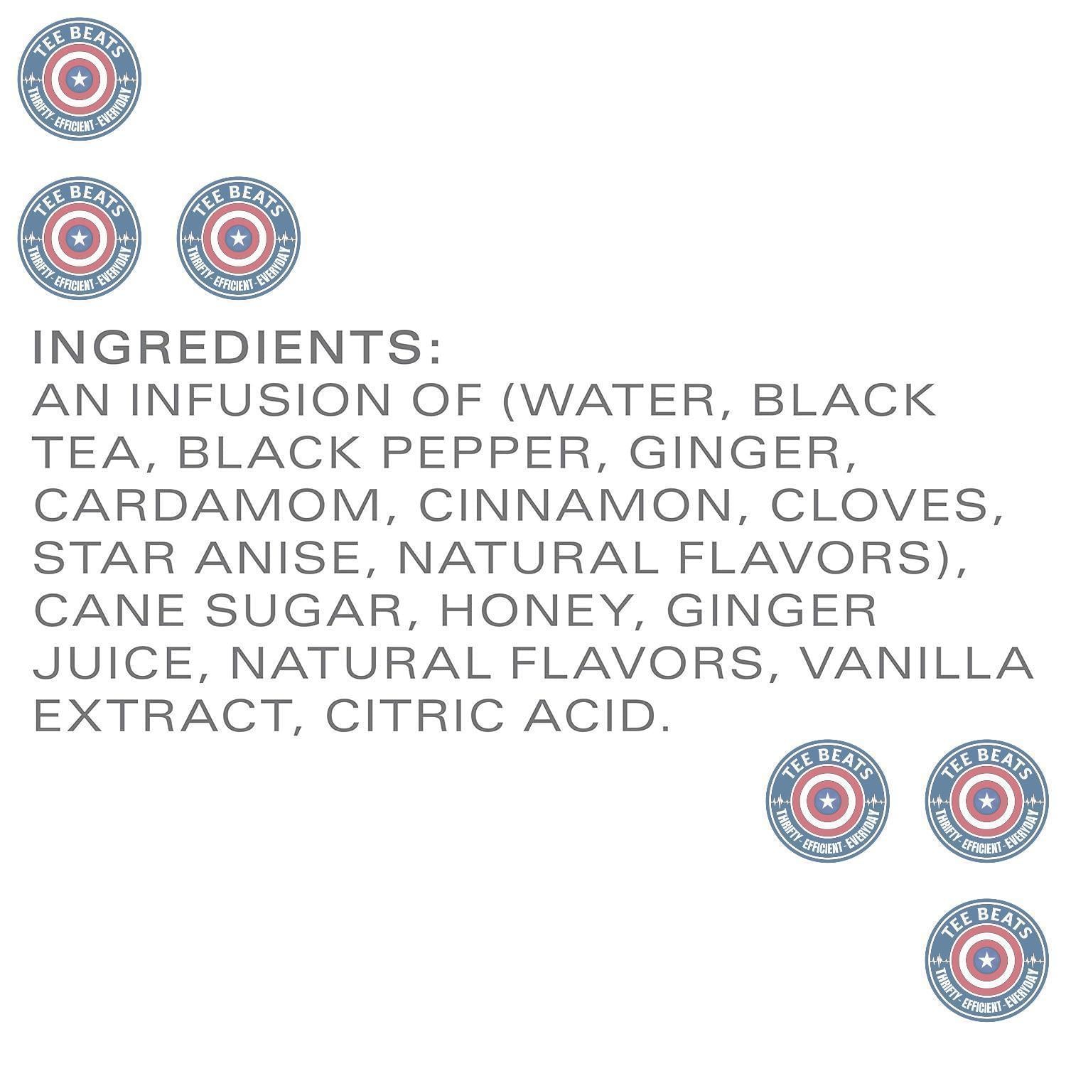 TAZO Classic Chai Black Tea Concentrate – Easy Microwave Chai Latte for Desk Side Productivity Boost, 32 oz