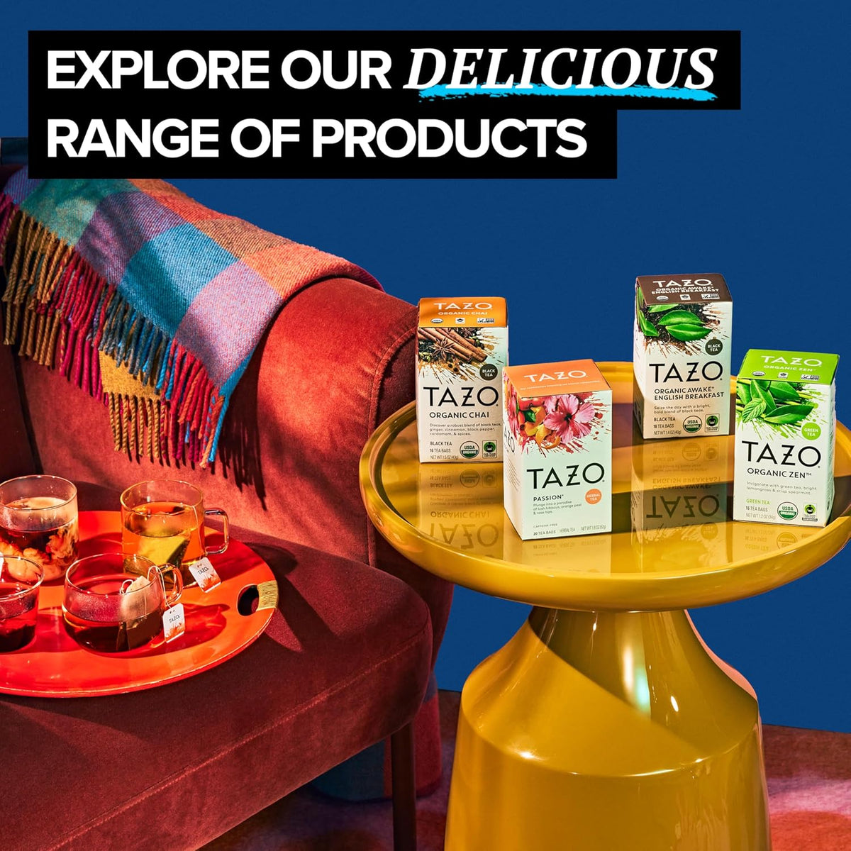 TAZO Organic DREAM Herbal Tea – Soothing Get-Well Care Package for Friends Who Need Rest