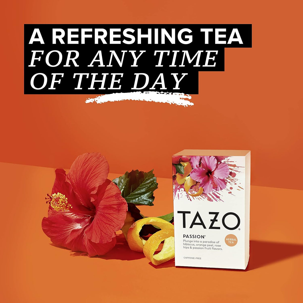 TAZO Passion Herbal Tea – Office Breakroom Herbal Supply for Shared Pantry Stocking