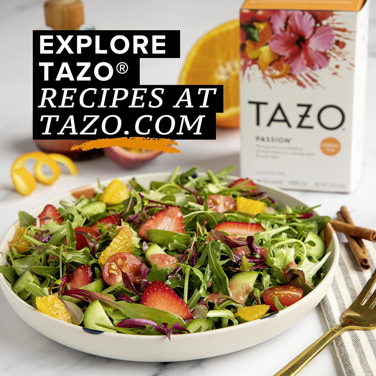 TAZO Passion Herbal Tea – Office Breakroom Herbal Supply for Shared Pantry Stocking