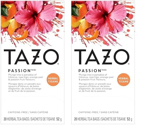 TAZO Passion Herbal Tea – Pregnancy Safe Kosher Herbal Cup for Nursery and Playroom Sharing