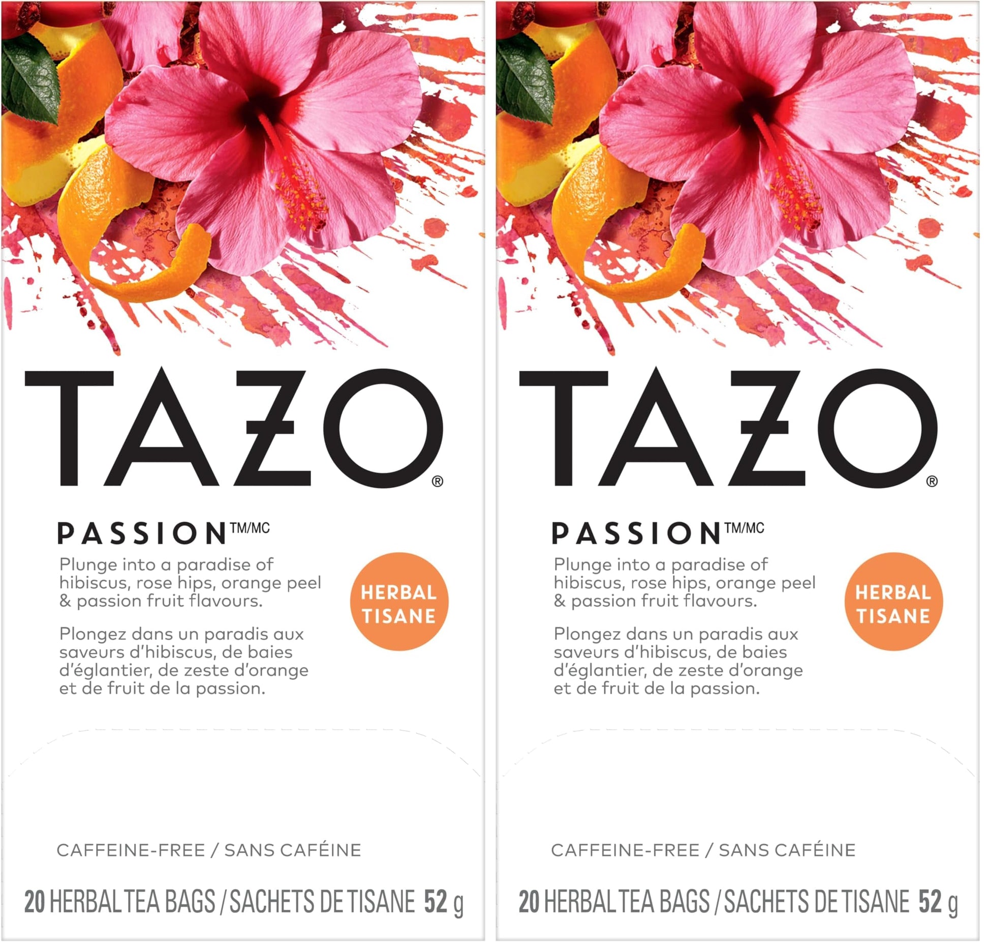 TAZO Passion Herbal Tea – Pregnancy Safe Kosher Herbal Cup for Nursery and Playroom Sharing