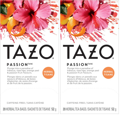 TAZO Passion Herbal Tea – Pregnancy Safe Kosher Herbal Cup for Nursery and Playroom Sharing