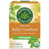 Traditional Medicinals Organic Belly Comfort Peppermint Tea – Work-From-Home Focus Cup for Post-Lunch Digestion