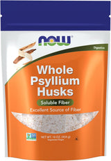 NOW Foods Whole Psyllium Husks – Streamlined 6g Fiber Serving for Effortless Daily Nutrition