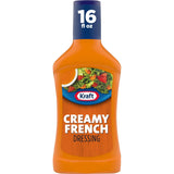Kraft Creamy French Dressing – Reclosable Bottle for Busy Family Kitchens, 16 fl oz