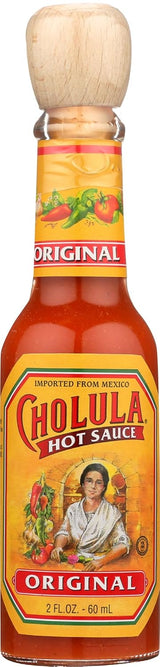 Cholula Hot Sauce 2 oz – Wooden Cap Collectible for Home Bar Cart Display