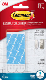 Command Modern Reflections Bath Hook – No Sharp Tools or Screws Required for Safer DIY Bathroom Setup