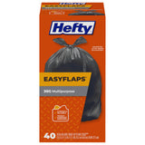 Hefty Easy Flaps 30 Gallon Trash Bags – Efficient Bulk Bags for Fast Post Event Cleanup