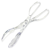 Chef Craft Premium Salad Scissor Tongs – Polished Clear Tongs for Living Room Entertaining Displays, Disassembles for Easy Cleaning