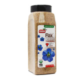 Badia Organic Ground Flax Seed, 16 oz – Plant-Based Omega-3 and Fiber Wellness Booster for Chronic Nerve and Back Pain Management Routine