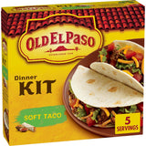 Old El Paso Soft Taco Dinner Kit, Convenient Shelf-Stable Kit for Any Home Kitchen