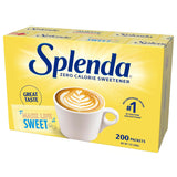 SPLENDA Zero Calorie Sweetener Packets – Streamlined Coffee Station Solution, Neutral Box that Tucks Neatly into Any Minimal Shelf