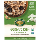 Nature's Path Organic Coconut Chia Granola – Mother's Day Vegan Breakfast Gift for the Whole Grain Lover, 12.34 oz Box