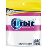 ORBIT Bubblemint Chewing Gum Sugar Free 180 Piece Resealable, Stocking Stuffer and Gift Basket Addition