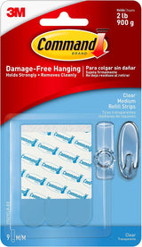 Command Clear Replacement Strips Gift for the Home Decorator, Re-Hang Hooks Hassle-Free