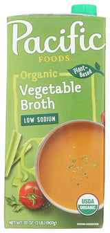 Pacific Foods Organic Low Sodium Vegetable Broth – Gentle Low-Sodium Base for Picky Eater Favorites