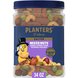 PLANTERS Deluxe Salted Mixed Nuts – After-School Snack for Older Kids, Kosher Nut Variety