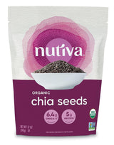 Nutiva Organic Chia Seed 12 oz – Streamlined Clean Label Superfood for Capsule Wardrobe Cooking, Capsule Pantry and Uncomplicated Wellness