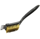 Chef Craft Select 9 Inch Short Grill Brush with Plastic Handle – Durable Scrubber for Outdoor Cookouts and Tailgates