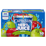 Capri Sun All-Natural Apple Juice Pouches – Reliable Lunchbox Hydration with No Artificial Additives, 10 Pack 6 fl oz