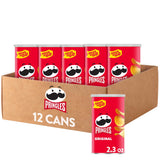 Pringles Original Chips – After-School Snack for Kids, 24 Pack of Individual Resealable Cans