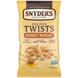 Snyder's of Hanover Braided Honey Wheat Pretzels – Entertaining Gift for Cheese Board Lovers, 12 oz Bag
